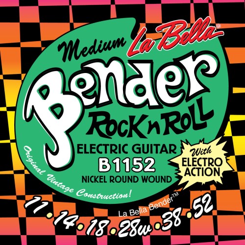 Labella B1152 Medium Bender Electric Guitar Strings 11-52